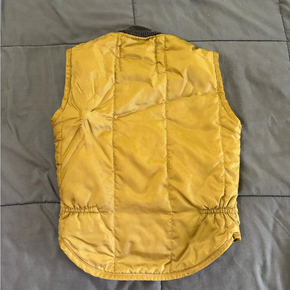 Vintage Walls Boys Quilted Utility Vest in Mustard